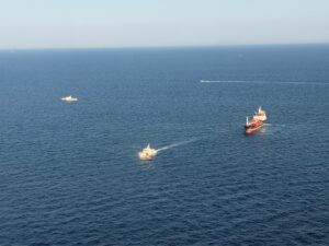 Silivri açıklarında iki gemi çarpıştı